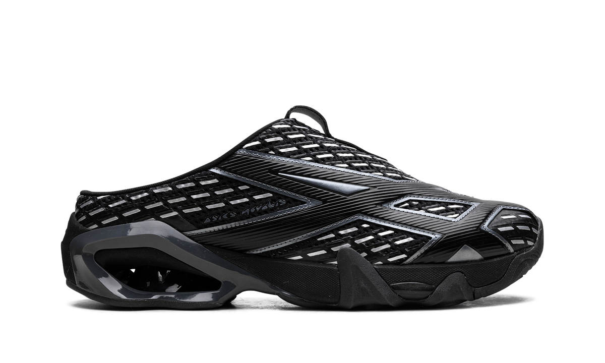 Overkicks - ASICS Gel-Styrax Kiko Kostadinov Black Silver (1203A500-001) - detalle talon
