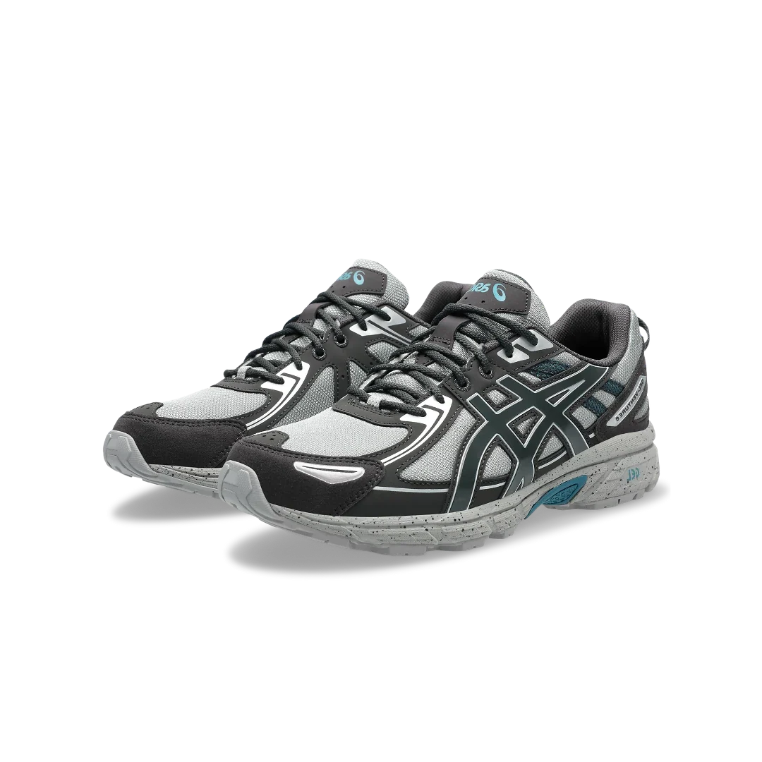 Overkicks - ASICS Gel-Venture 6 Cement Grey Obsidian Grey (1203A438-028) - vista trasera