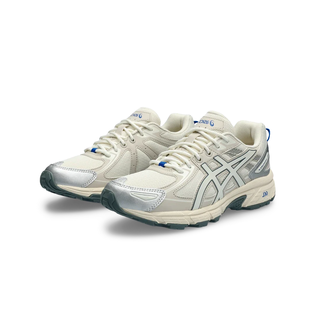 Overkicks - ASICS Gel-Venture 6 Cream Cream (Womens) (1202A431-101) - vista trasera