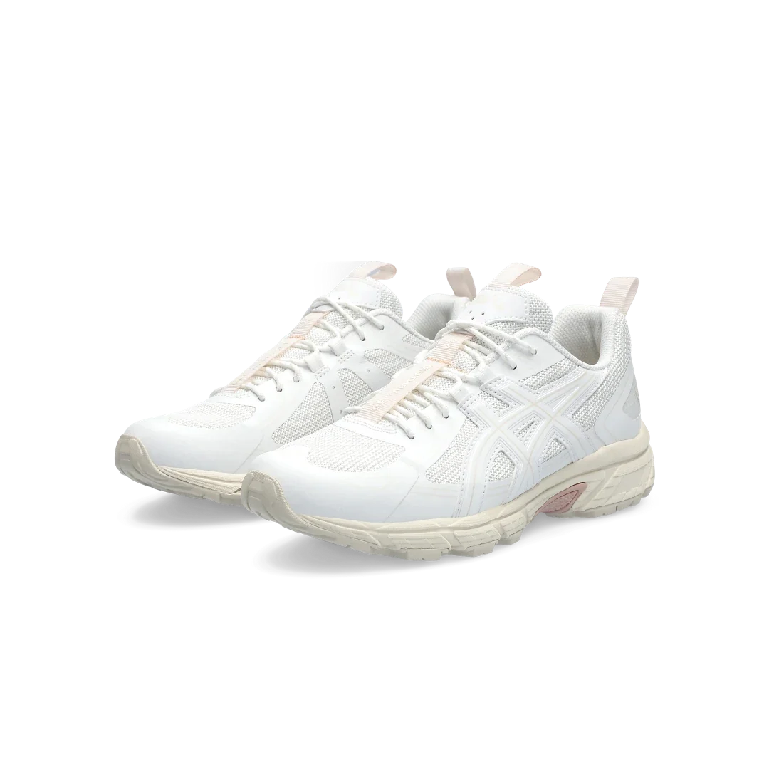 Overkicks - ASICS Gel-Venture 6 NS White White (Womens) (1202A465-100) - vista trasera