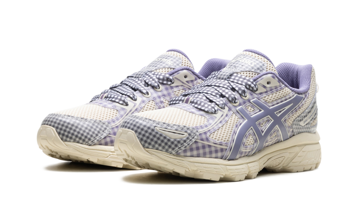 Overkicks - ASICS Gel-Venture 6 Story mfg. Vanilla Violet Quartz Gingham (1203A712-250) - vista trasera