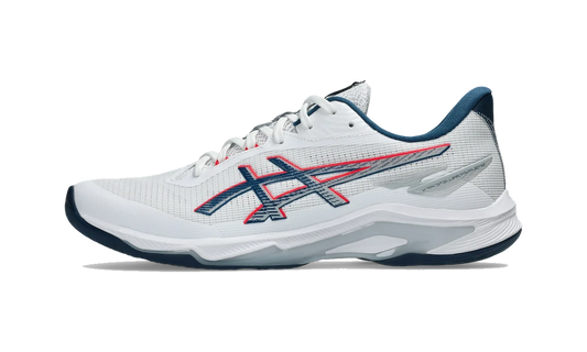 Overkicks - ASICS Netburner Ballistic FF 4 White Mako Blue (1051A088-101) - vista lateral