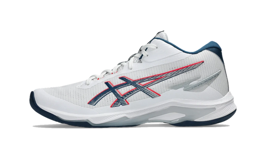 Overkicks - ASICS Netburner Ballistic FF MT 4 White Mako Blue (1051A090-101) - vista lateral