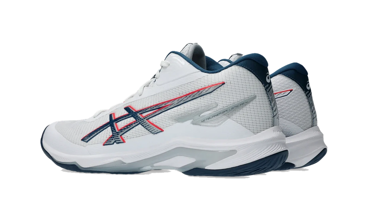 Overkicks - ASICS Netburner Ballistic FF MT 4 White Mako Blue (1051A090-101) - par completo