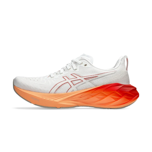 Overkicks - ASICS Novablast 4 White Moonrock (1011B693-103) - vista lateral