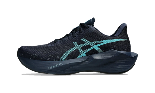 Overkicks - ASICS Novablast 6 Midnight Energy Aqua (1011C243-402) - vista lateral
