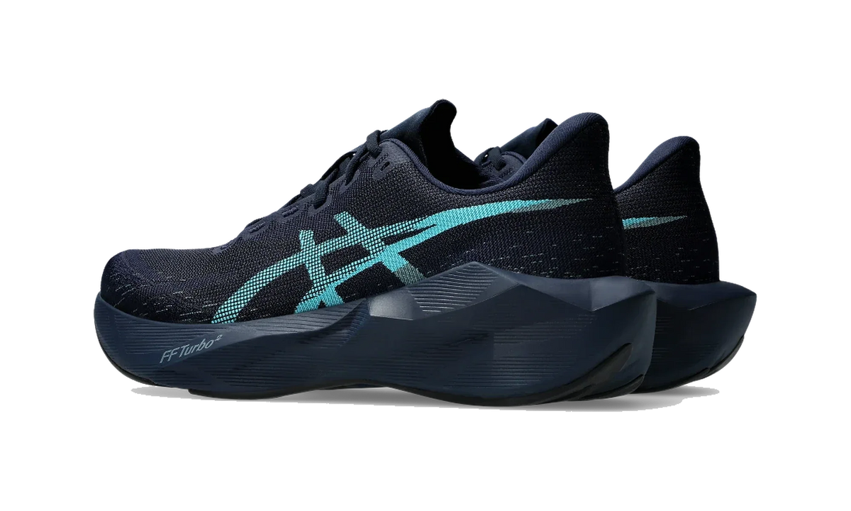 Overkicks - ASICS Novablast 6 Midnight Energy Aqua (1011C243-402) - par completo