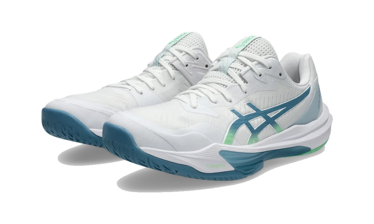 Overkicks - ASICS Sky Elite FF 3 White Saba Blue (1051A080-106) - vista trasera