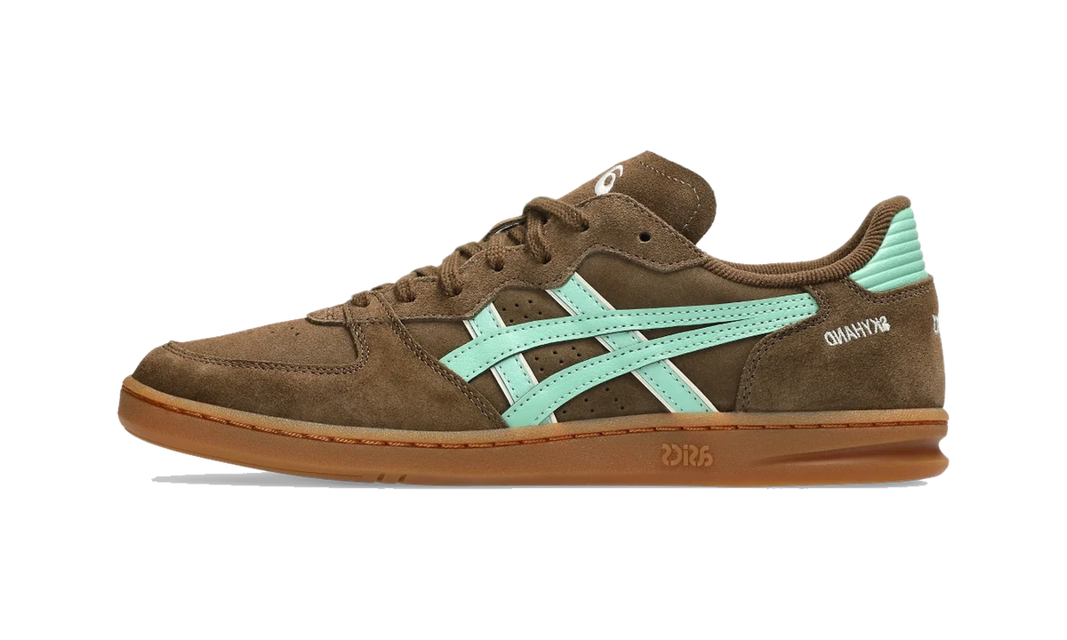 Overkicks - ASICS Skyhand OG Brown Storm Ice Green (1203A452-202) - vista lateral
