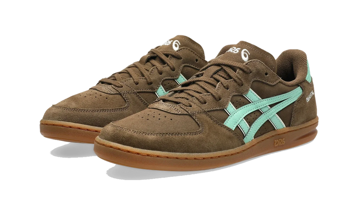 Overkicks - ASICS Skyhand OG Brown Storm Ice Green (1203A452-202) - vista trasera