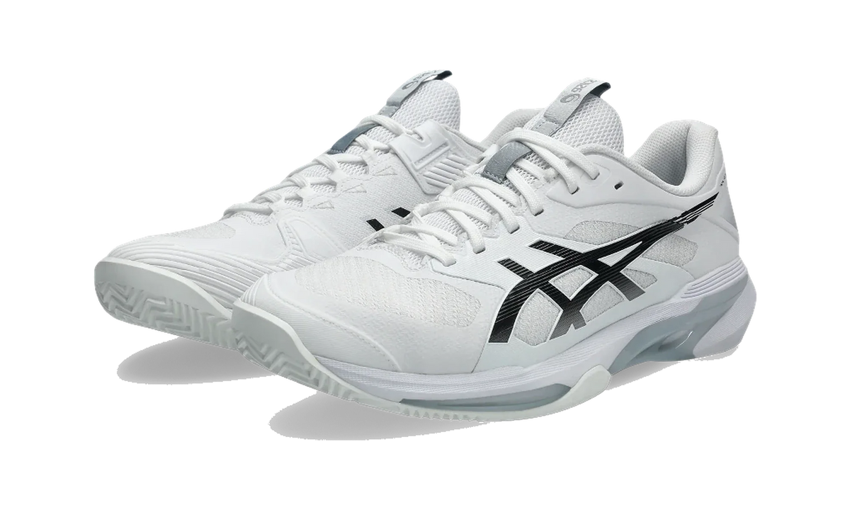 Overkicks - ASICS Solution Speed FF 4 Clay White Black (1041A533-100) - vista trasera
