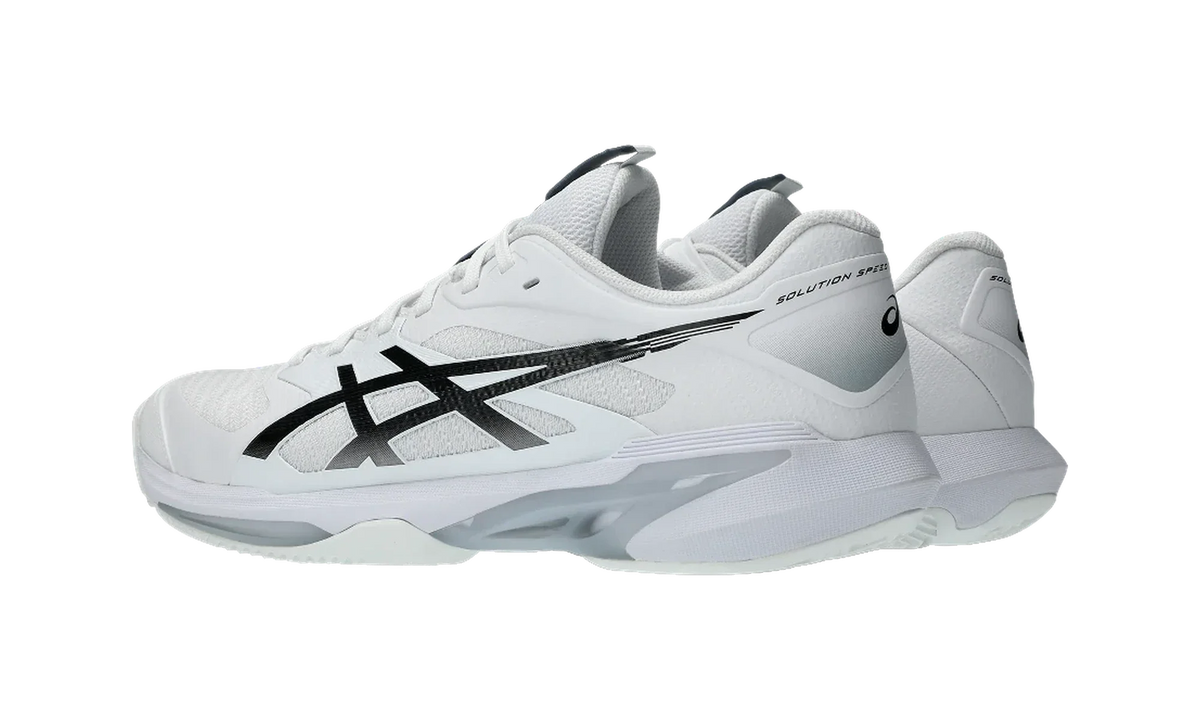 Overkicks - ASICS Solution Speed FF 4 Clay White Black (1041A533-100) - par completo