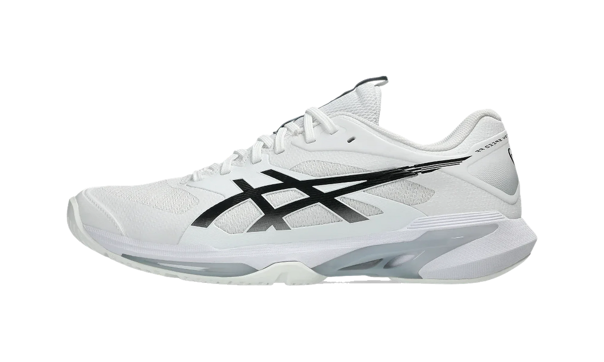 Overkicks - ASICS Solution Speed FF 4 White Black (1041A532-100) - vista lateral