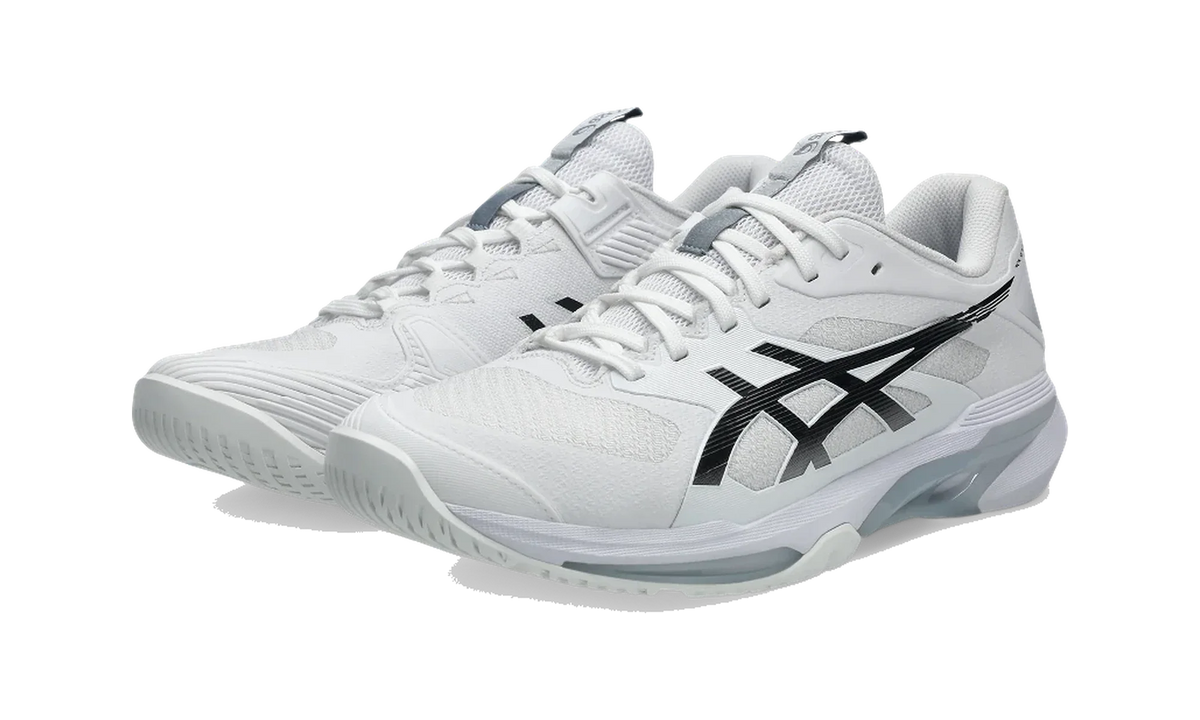 Overkicks - ASICS Solution Speed FF 4 White Black (1041A532-100) - vista trasera