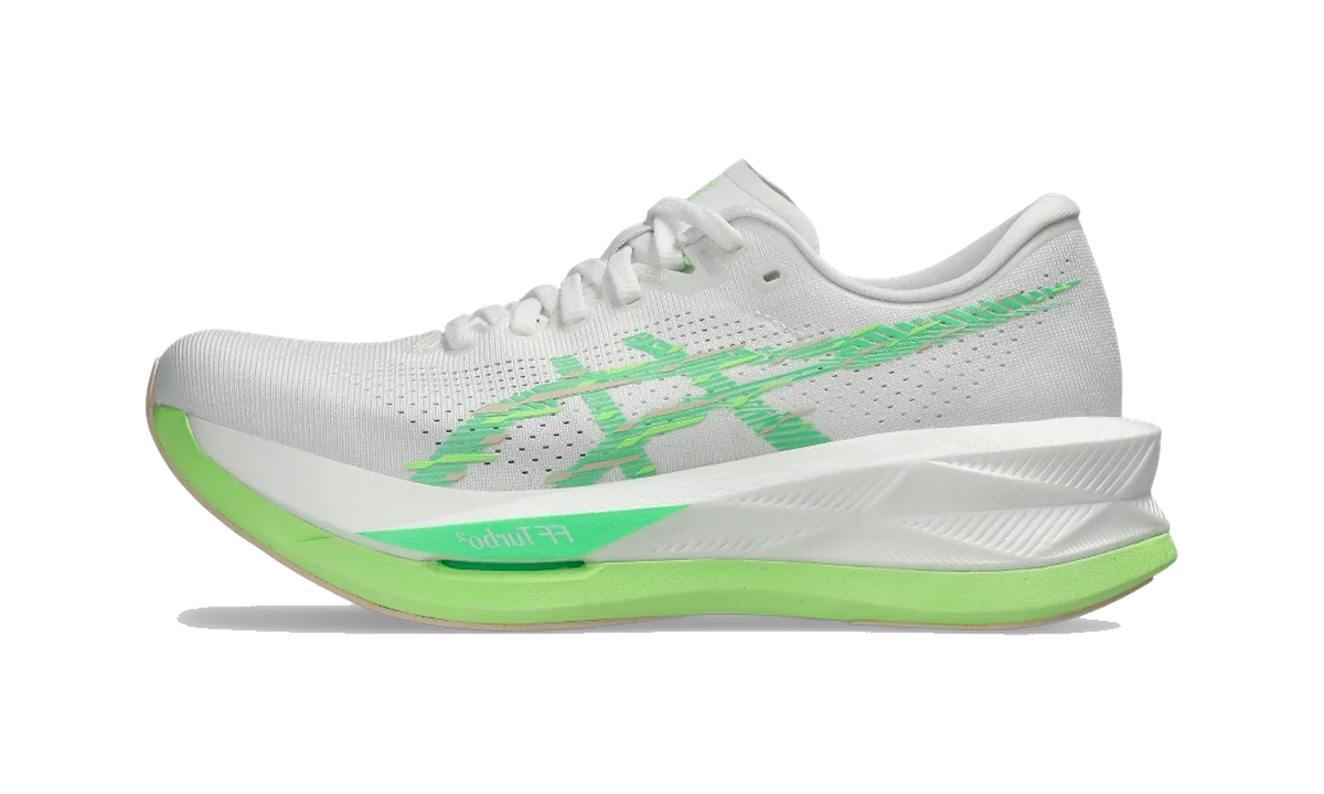 Overkicks - ASICS Sonicblast White Vital Green (Womens) (1012B862-101) - vista lateral