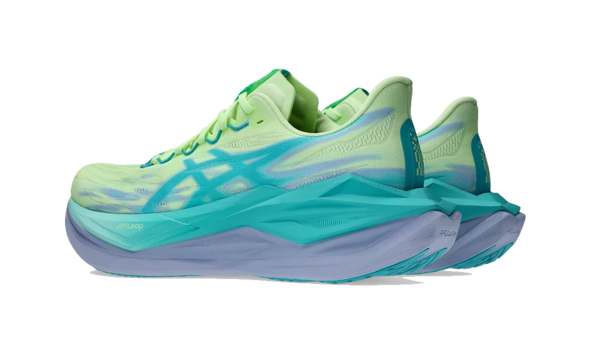 Overkicks - ASICS Superblast 3 Illuminate Yellow Energy Aqua (1013A177-750) - par completo