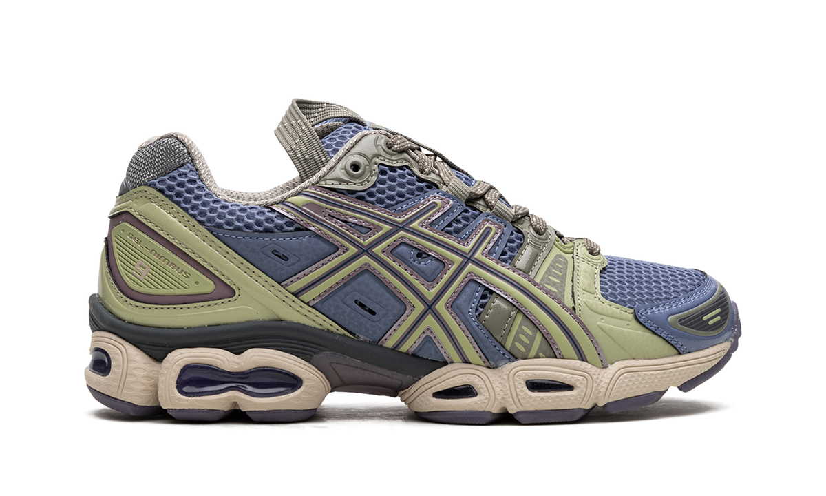 Overkicks - ASICS UB3-S Gel-Nimbus 9 Kiko Kostadinov Stonewash (Womens) (1202A277-400) - detalle talon