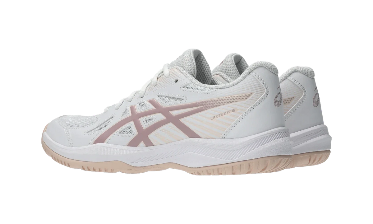 Overkicks - ASICS Upcourt 6 White Morganite (Womens) (1072A107-104) - par completo