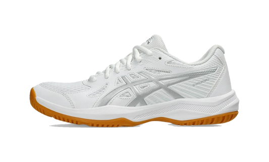 Overkicks - ASICS Upcourt 6 White Pure Silver (Womens) (1072A107-100) - vista lateral