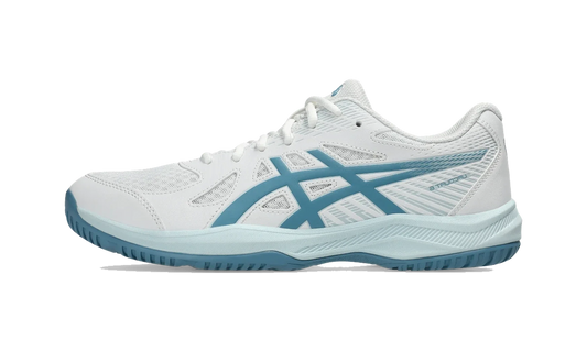 Overkicks - ASICS Upcourt 6 White Saba Blue (1071A104-105) - vista lateral