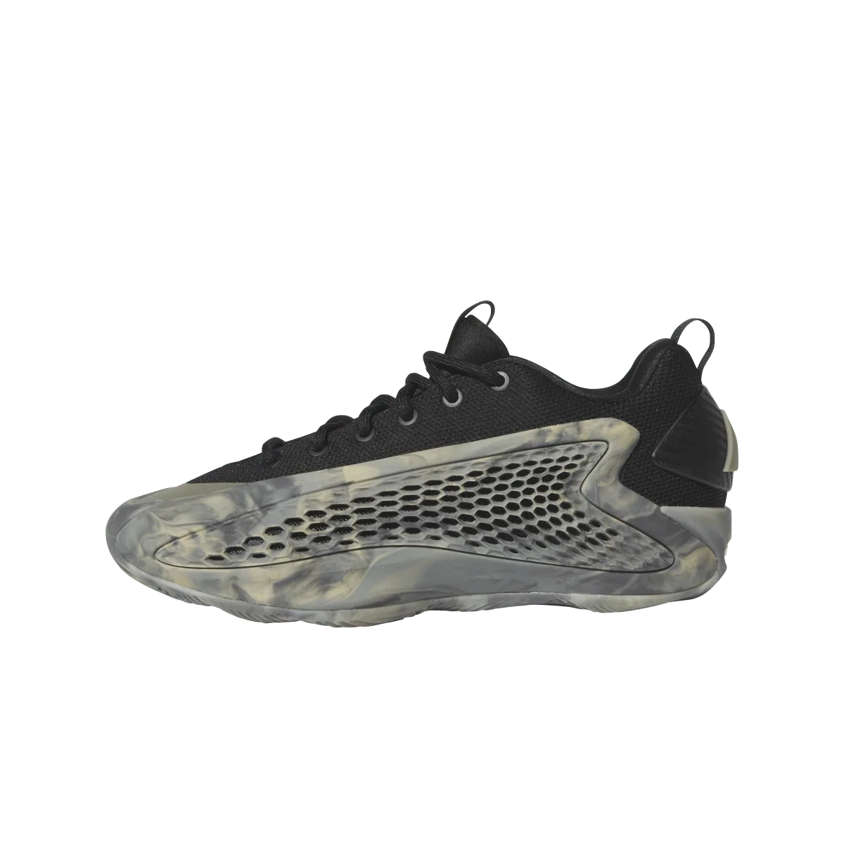 Overkicks - Adidas AE 1 Low Silver Pebble Core Black Wonder Beige (GS) (JI4074) - vista lateral