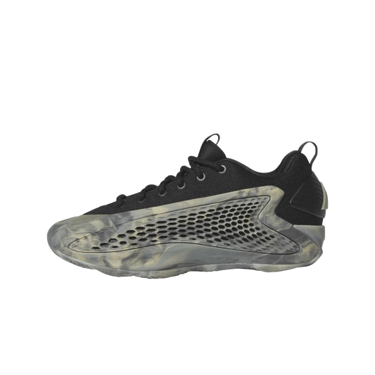 Overkicks - Adidas AE 1 Low Silver Pebble Core Black Wonder Beige (GS) (JI4074) - vista lateral