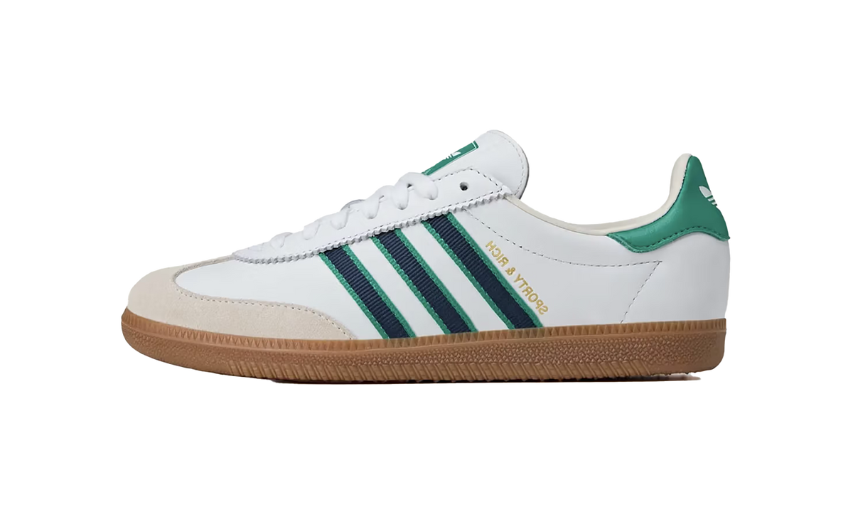 Overkicks - Adidas AS 250 Sporty & Rich Footwear White Green (JQ1353) - vista lateral