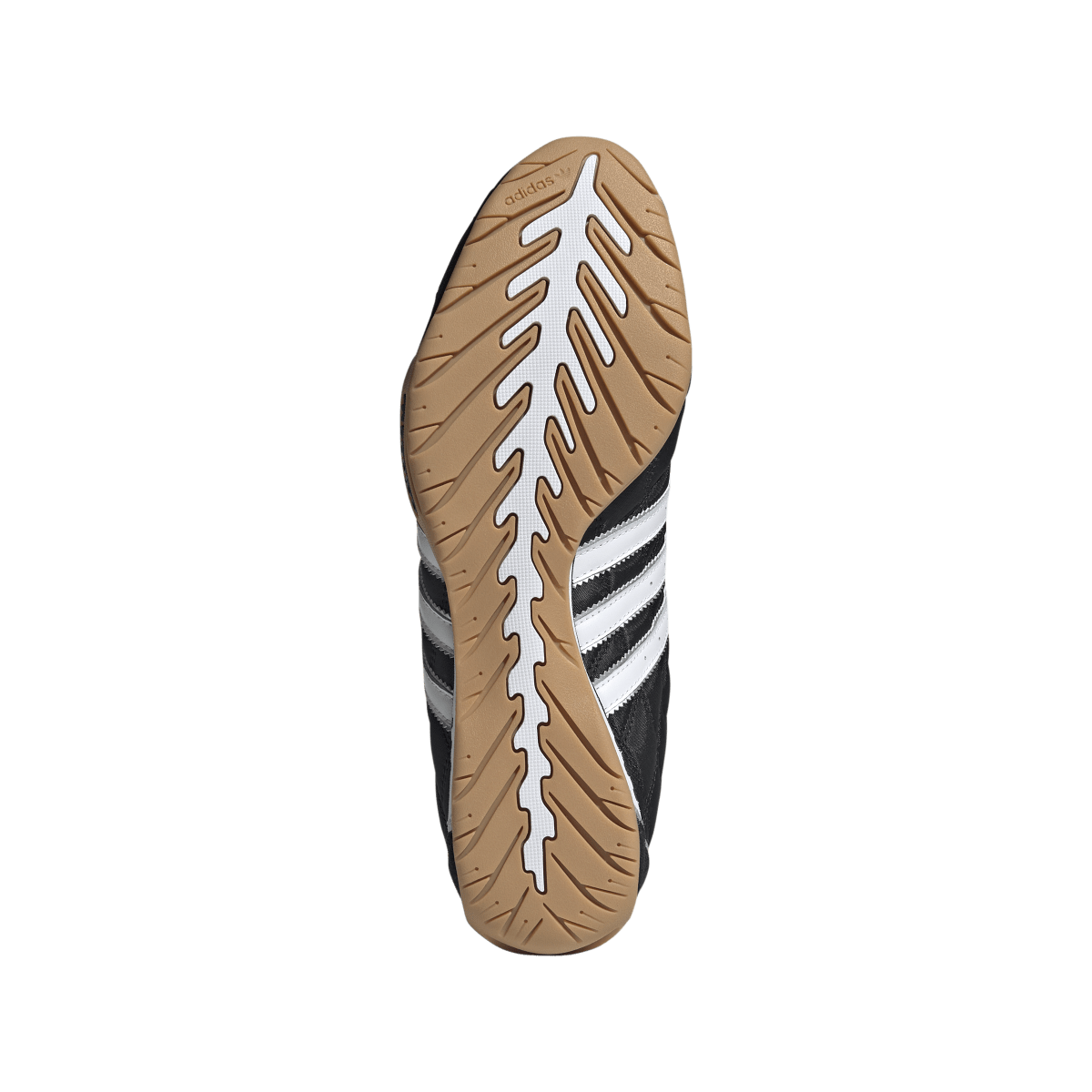 Overkicks - Adidas Adi Racer Lo Black White Gum (JQ5757) - detalle suela