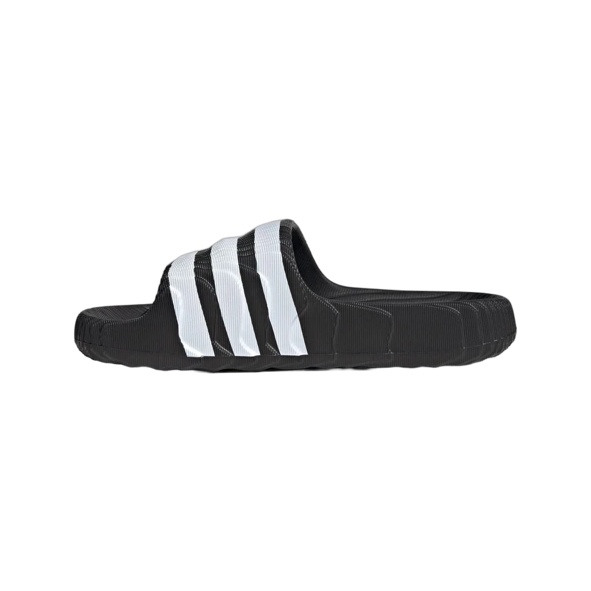 Overkicks - Adidas Adilette 22 Core Black Cloud White (IF3670) - detalle talon