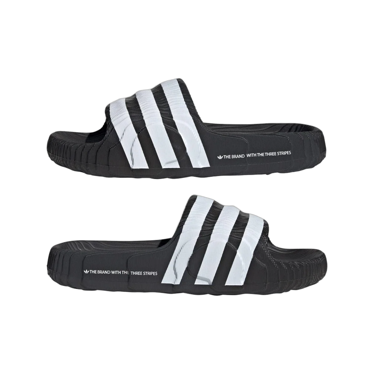 Overkicks - Adidas Adilette 22 Core Black Cloud White (IF3670) - detalle lateral interior