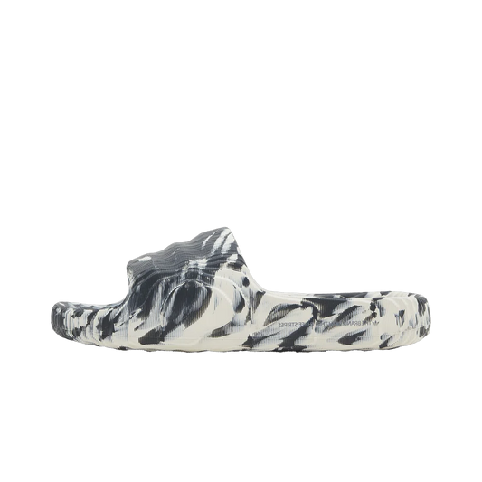 Overkicks - Adidas Adilette 22 Slides Carbon Aluminum (GX6947) - vista lateral