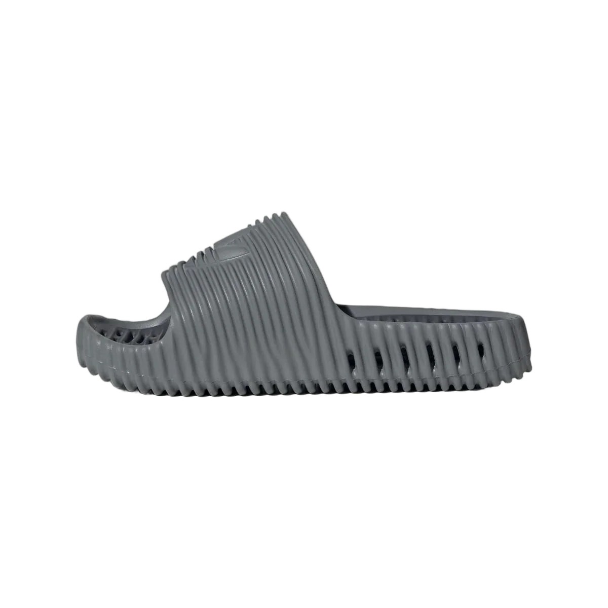 Overkicks - Adidas Adilette 25 Slides Grey Three Grey Four (JR3614) - vista lateral