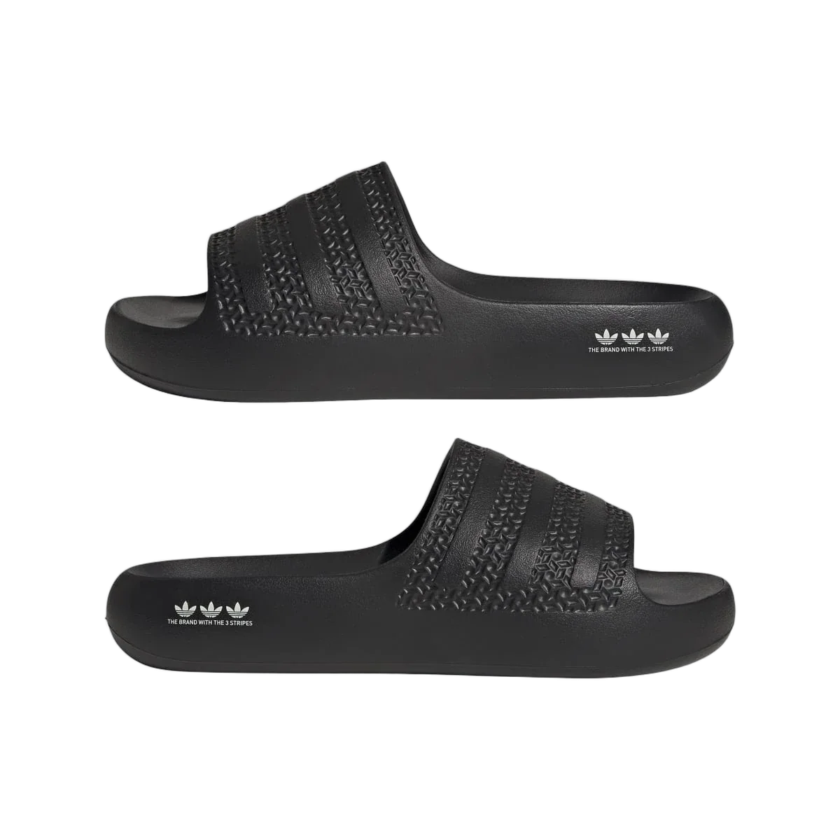 Overkicks - Adidas Adilette Ayoon Core Black Cloud White (Womens) (GX1979) - detalle lateral interior