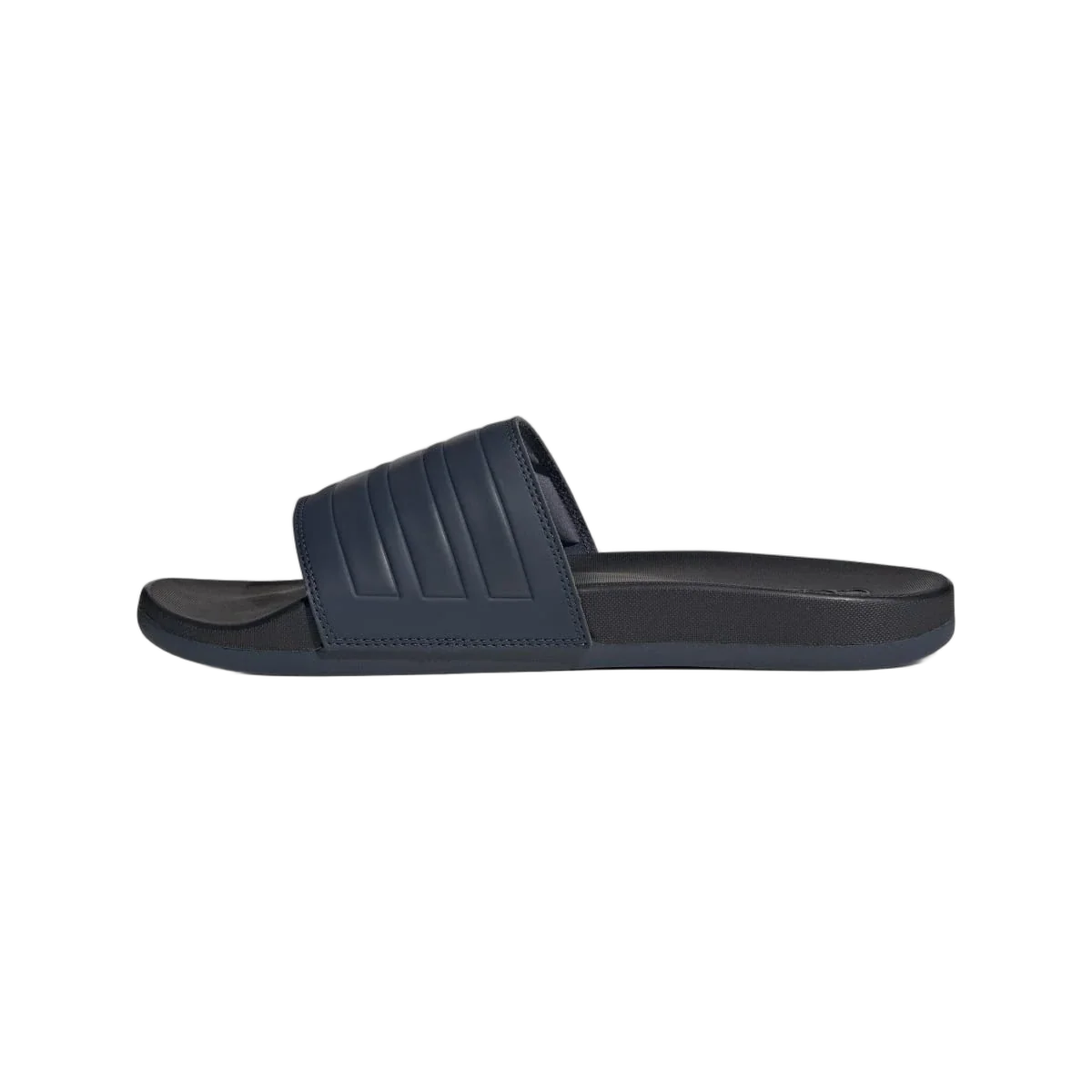 Overkicks - Adidas Adilette Comfort Slides Shadow Navy Core Black (JP5735) - detalle talon