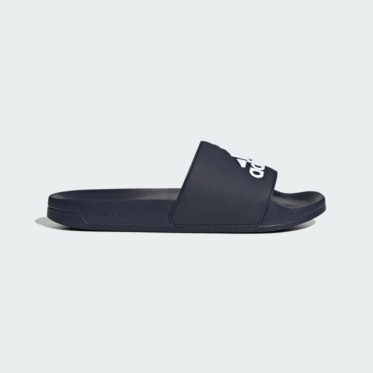 Overkicks - Adidas Adilette Shower Slides Legend Ink White (GZ3774) - vista lateral