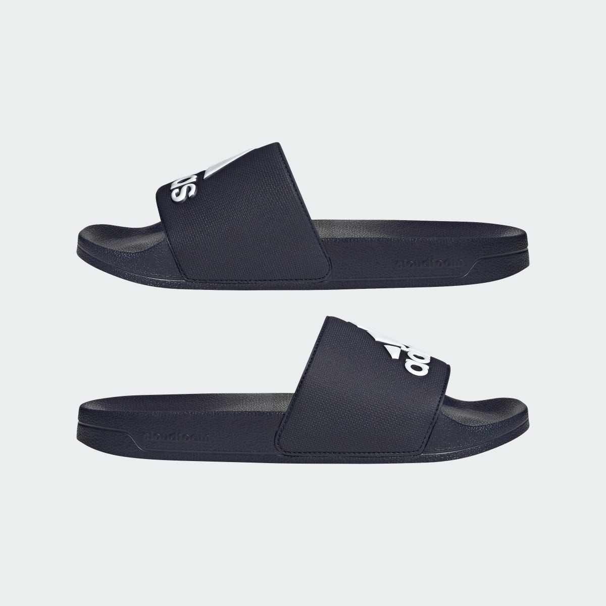 Overkicks - Adidas Adilette Shower Slides Legend Ink White (GZ3774) - detalle lateral interior