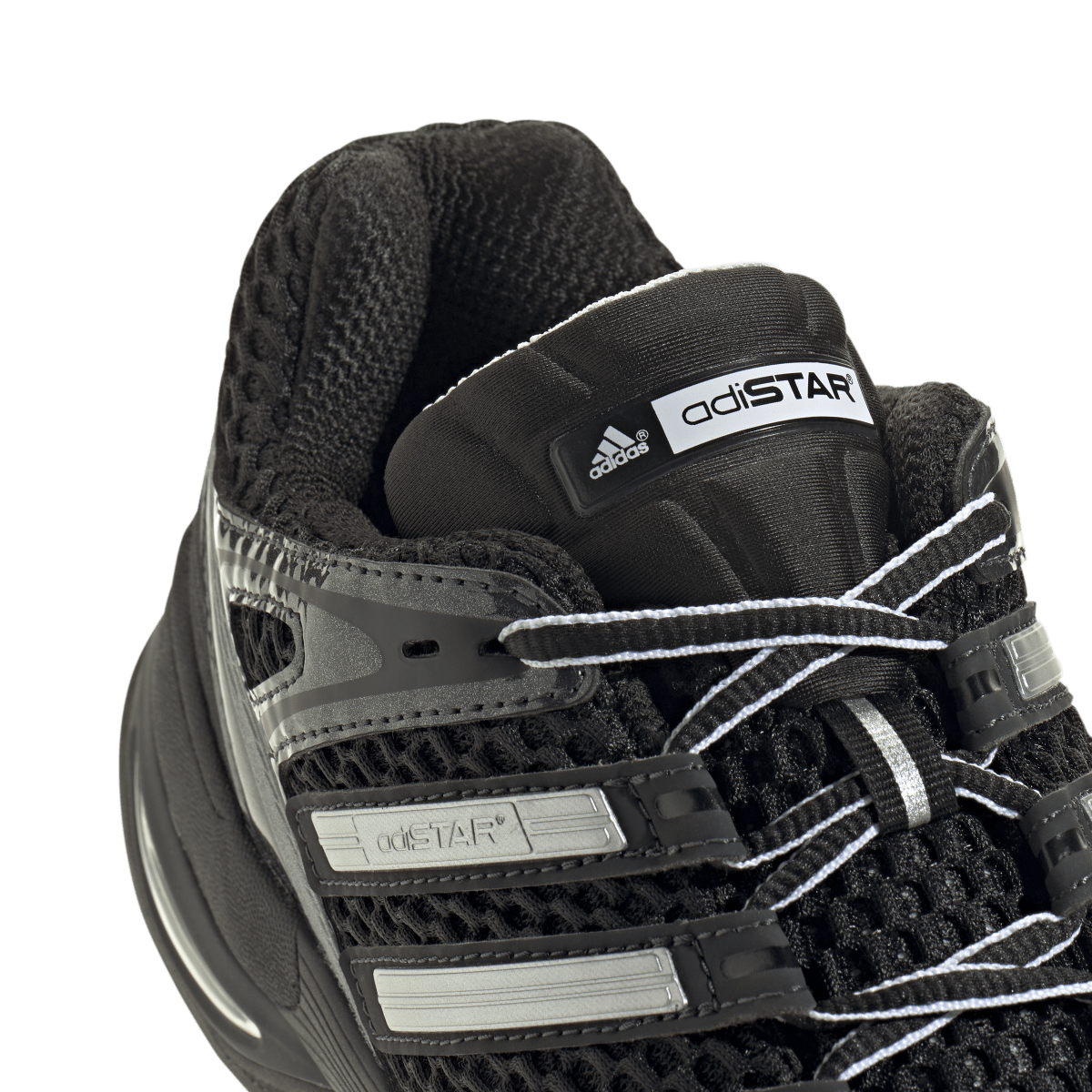 Overkicks - Adidas Adistar Control 5 Black White Carbon (KI6150) - detalle lateral interior
