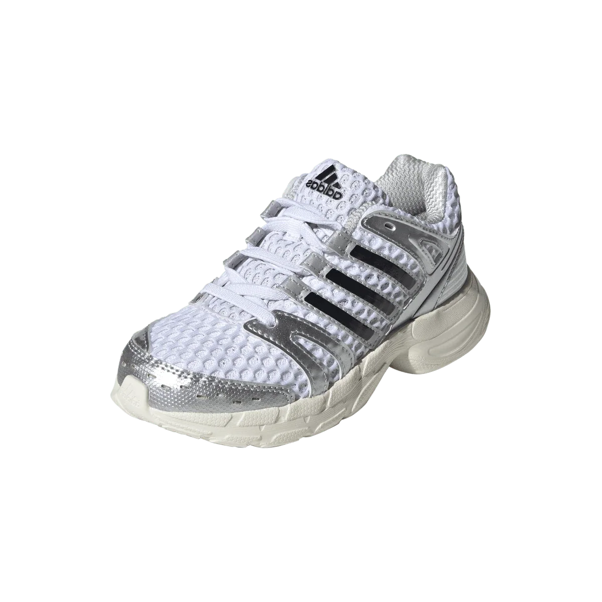 Overkicks - Adidas Adistar Control 5 Elastic Lace White Silver Metallic Grey (PS) (KK4248) - imagen 2