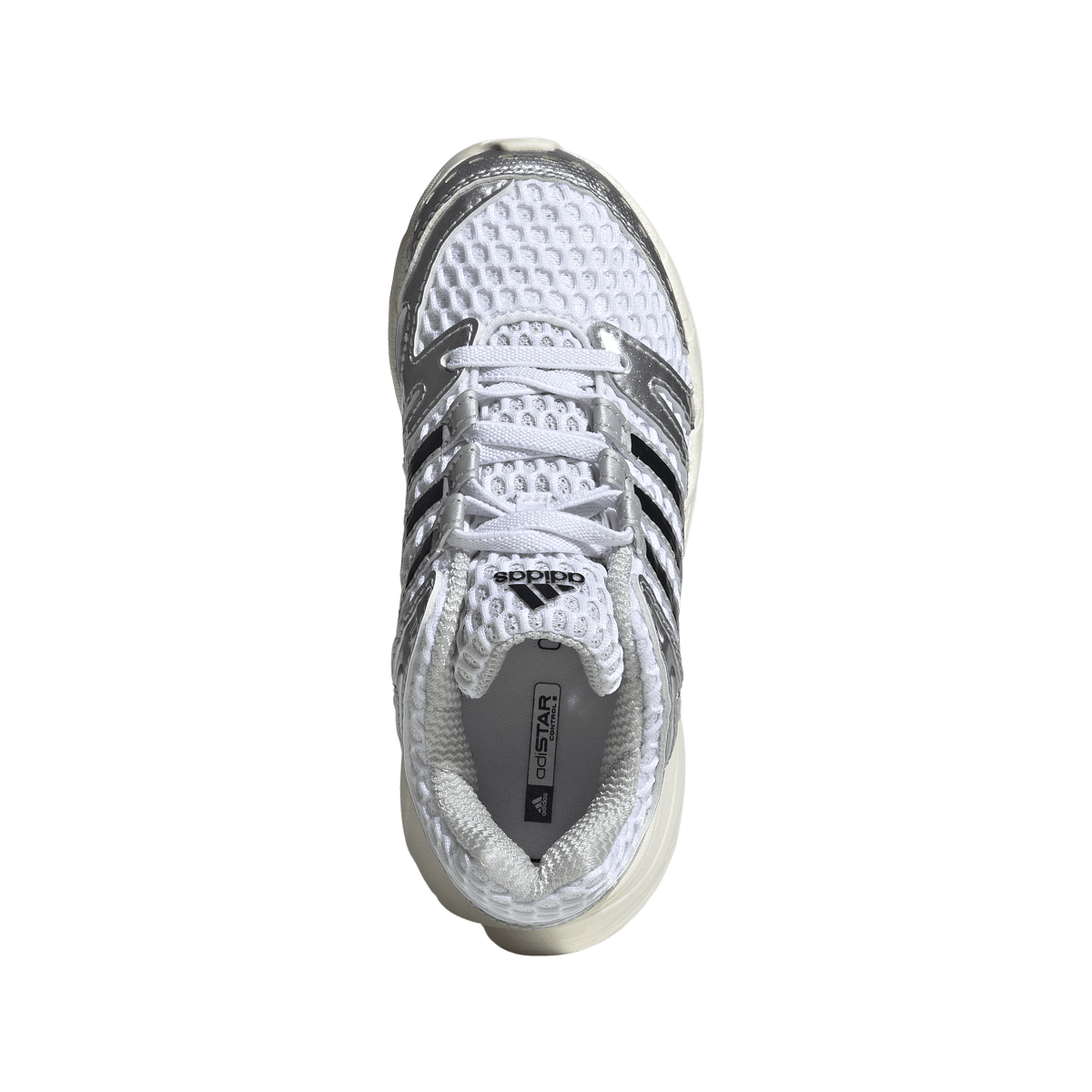Overkicks - Adidas Adistar Control 5 Elastic Lace White Silver Metallic Grey (PS) (KK4248) - imagen 3