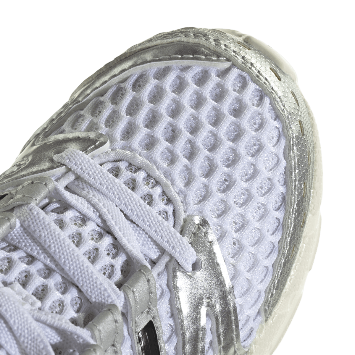 Overkicks - Adidas Adistar Control 5 Elastic Lace White Silver Metallic Grey (PS) (KK4248) - imagen 8