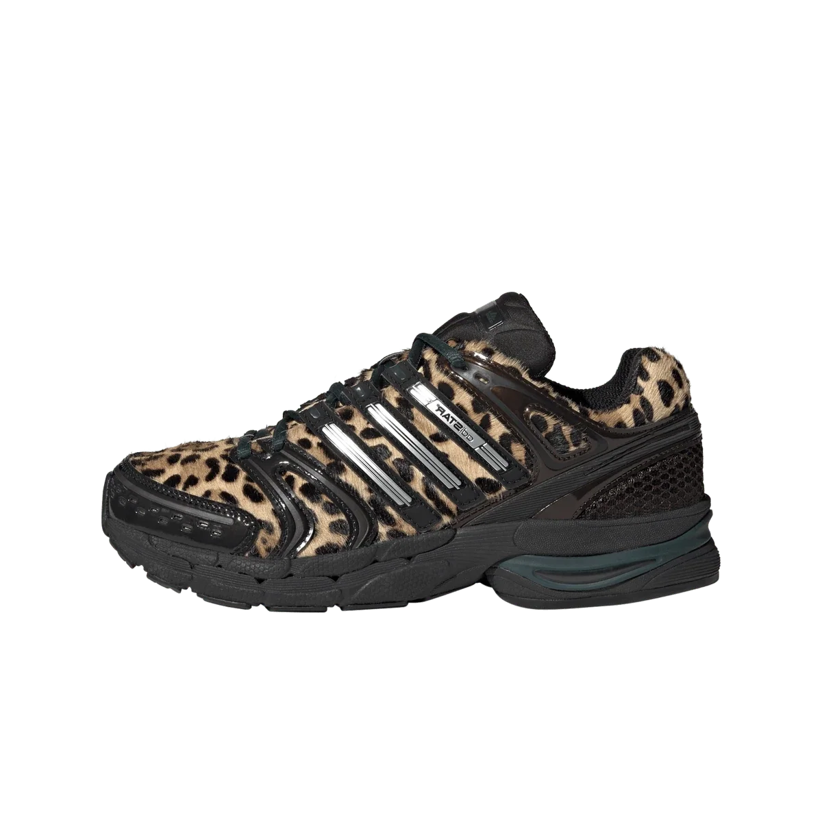 Overkicks - Adidas Adistar Control 5 Leopard Aurora Ivy Black (Womens) (KI4204) - vista lateral