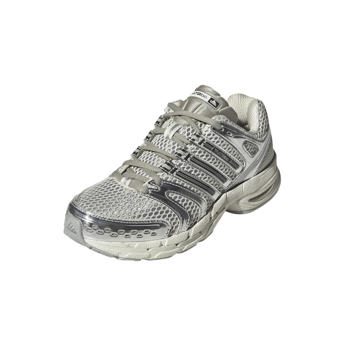 Overkicks - Adidas Adistar Control 5 Off White Silver Metallic Sesame (Womens) (KJ2285) - vista trasera
