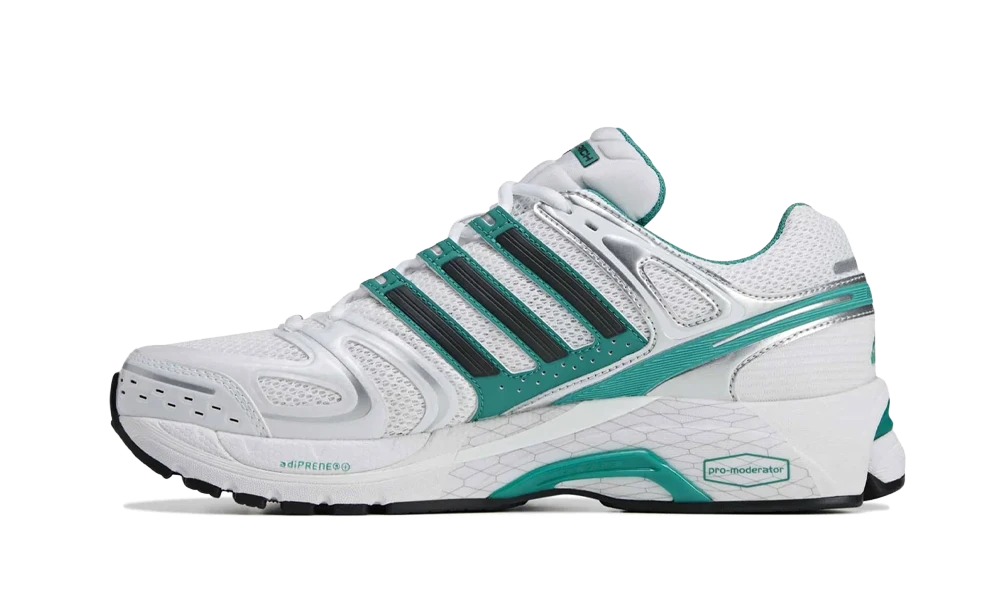 Overkicks - Adidas Adistar Control 5 Sporty & Rich White Pure Teal (IH9707) - vista lateral