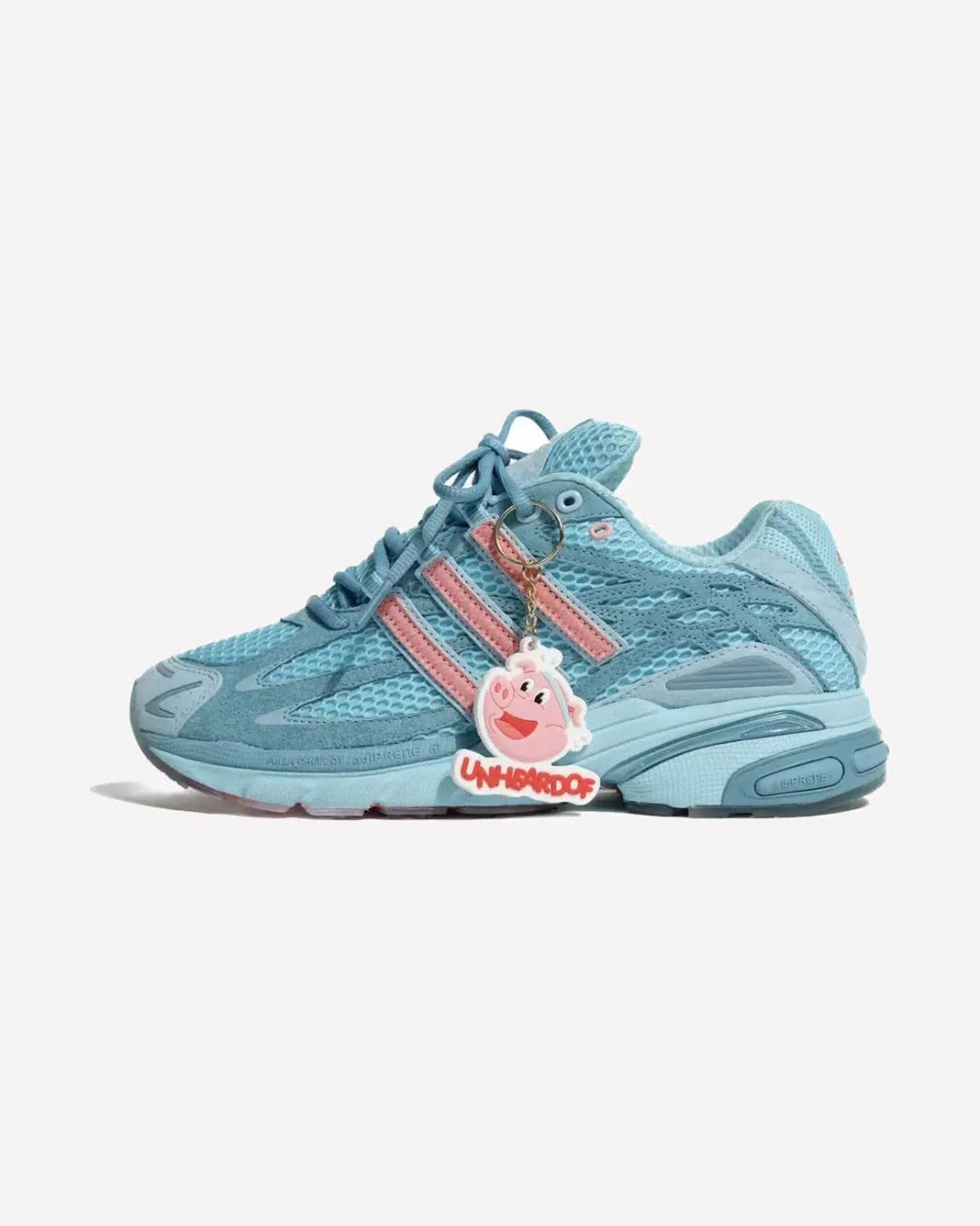Overkicks - Adidas Adistar Cushion 3 Unheardof Pork Chop Piggy Runner Bliss Blue (JS2973) - vista lateral