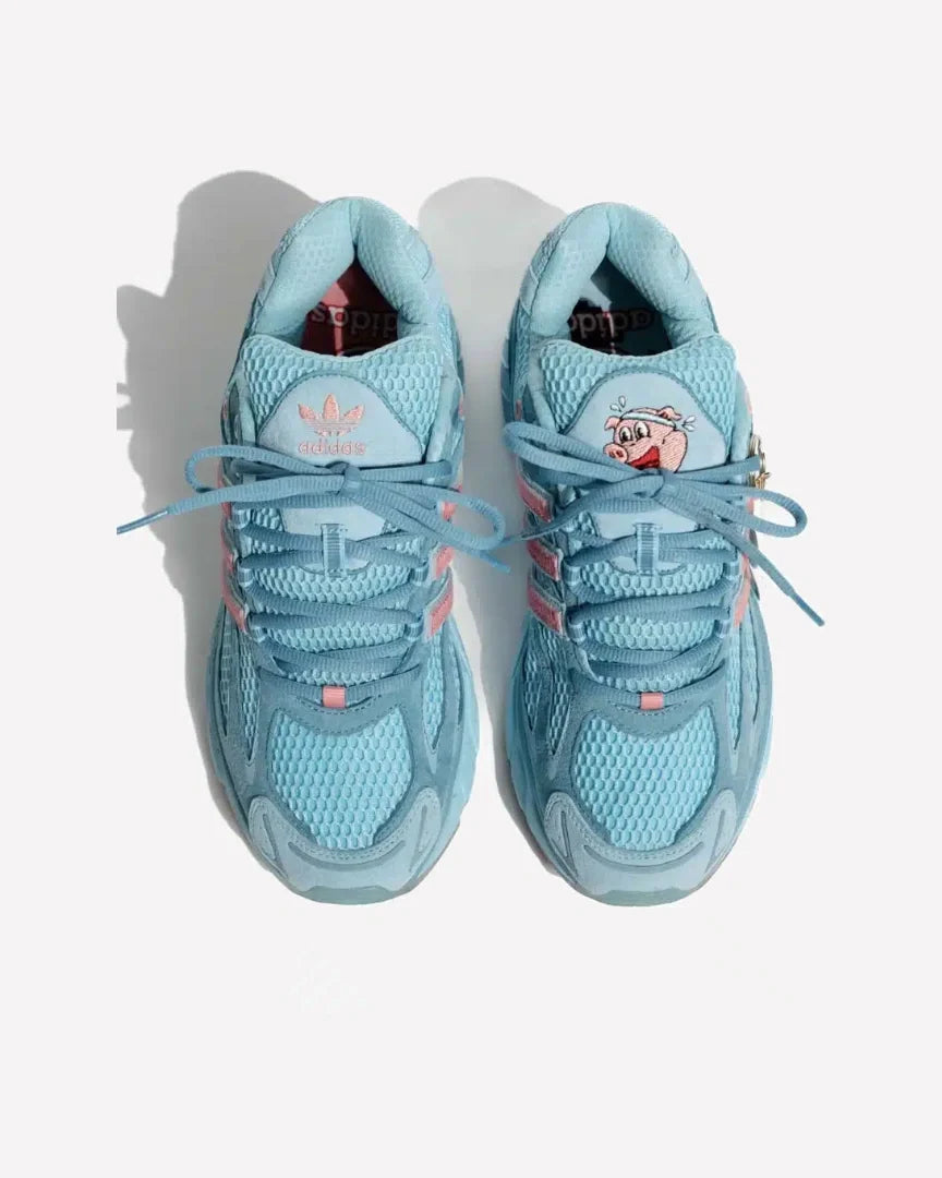 Overkicks - Adidas Adistar Cushion 3 Unheardof Pork Chop Piggy Runner Bliss Blue (JS2973) - imagen 2