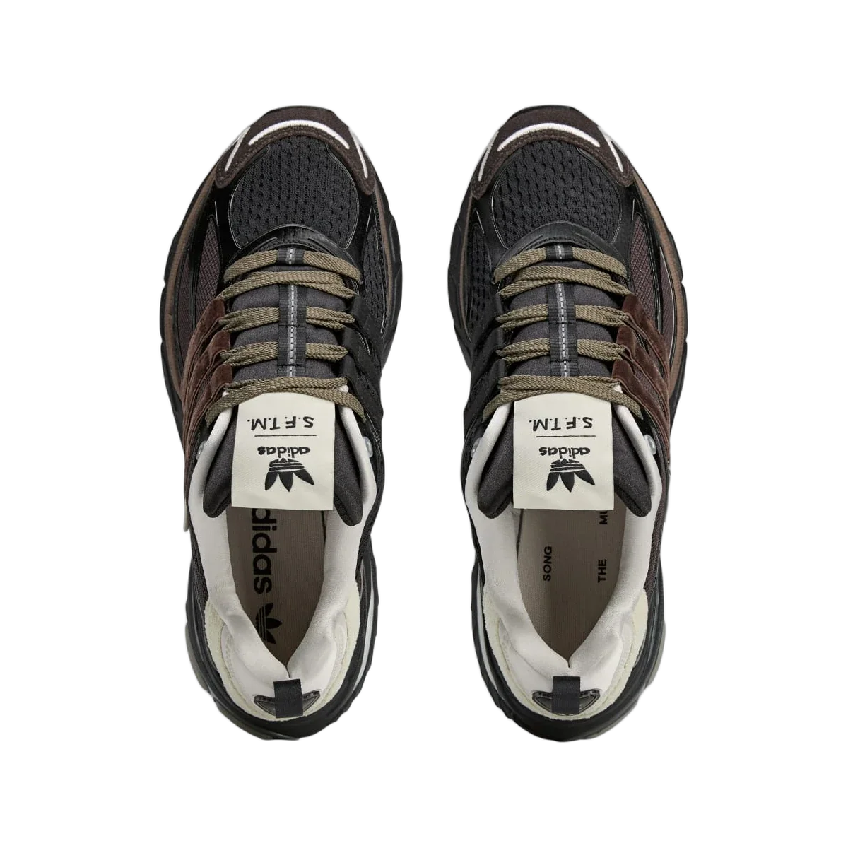 Overkicks - Adidas Adistar Cushion Song for the Mute Core Black Dark Brown (JH9007) - par completo