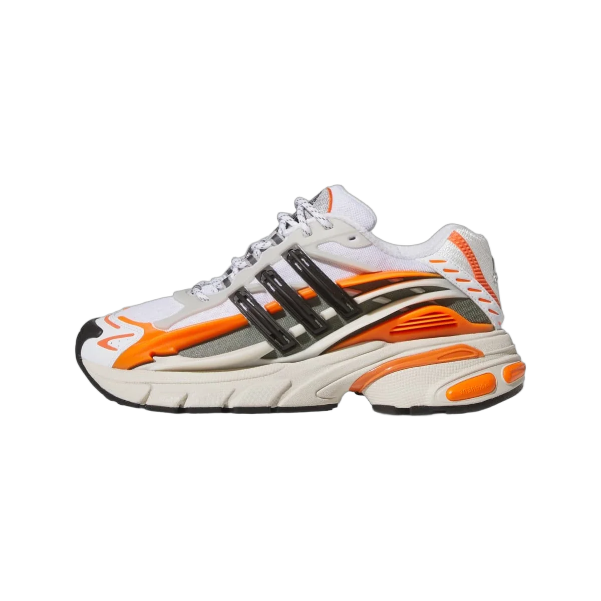 Overkicks - Adidas Adistar Jellyfish Pharrell Williams Focus Olive Orange (JP9261) - vista lateral