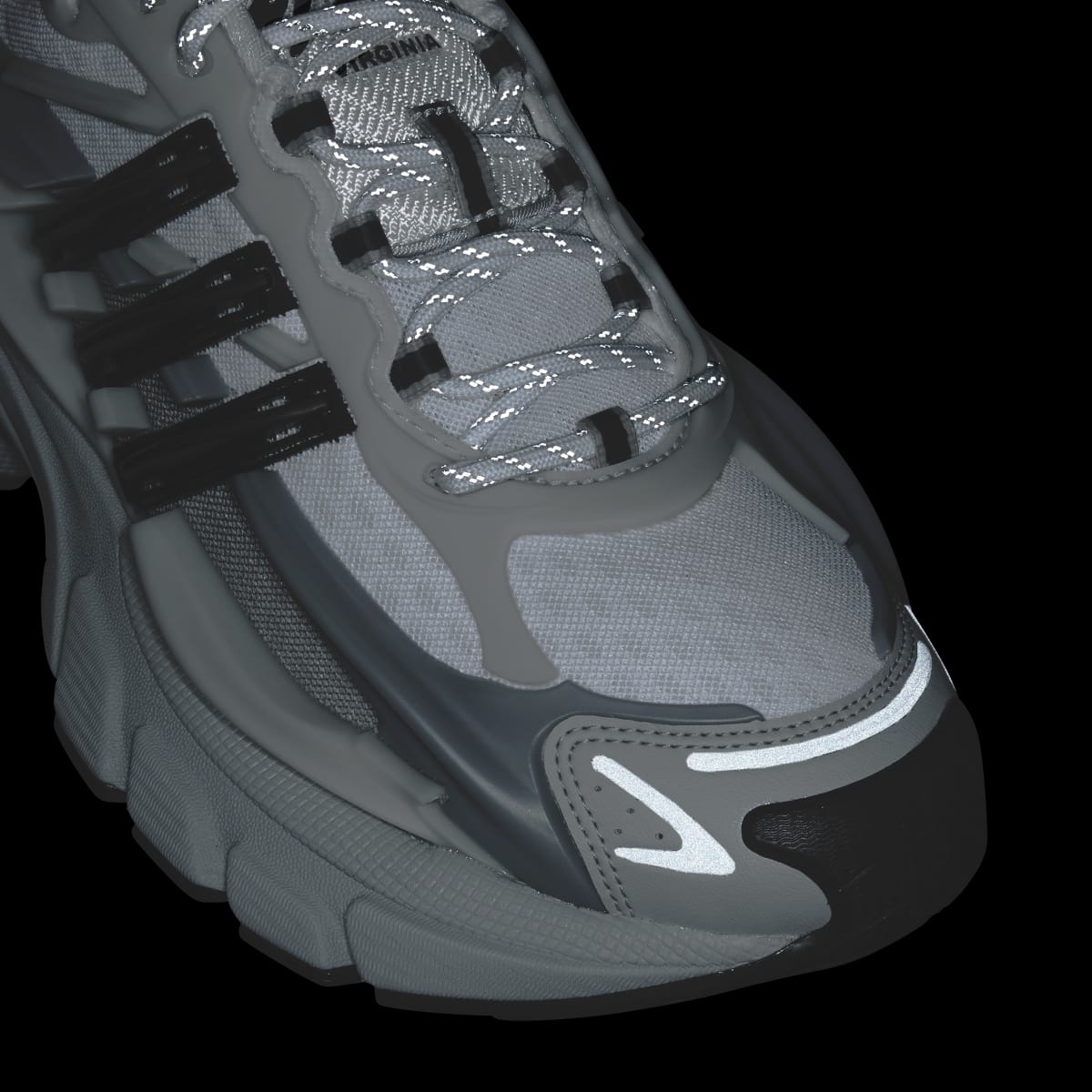 Overkicks - Adidas Adistar Jellyfish Pharrell Williams Solid Grey Black (JP9265) - detalle