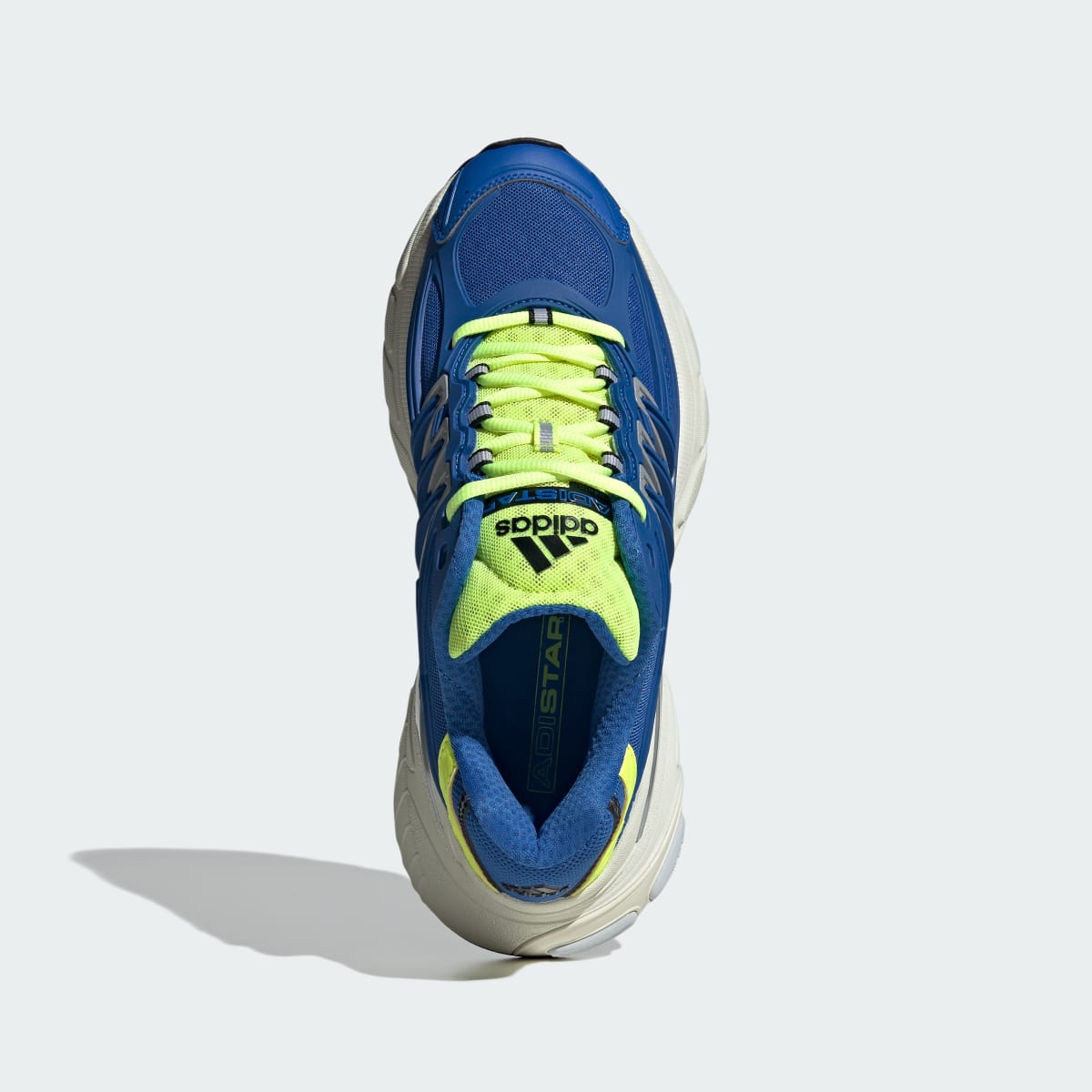 Overkicks - Adidas Adistar XLG 2.0 Blue Solar Yellow (HQ7552) - par completo