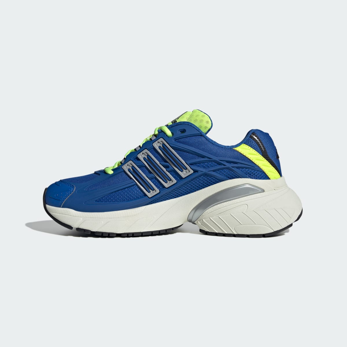 Overkicks - Adidas Adistar XLG 2.0 Blue Solar Yellow (HQ7552) - detalle talon